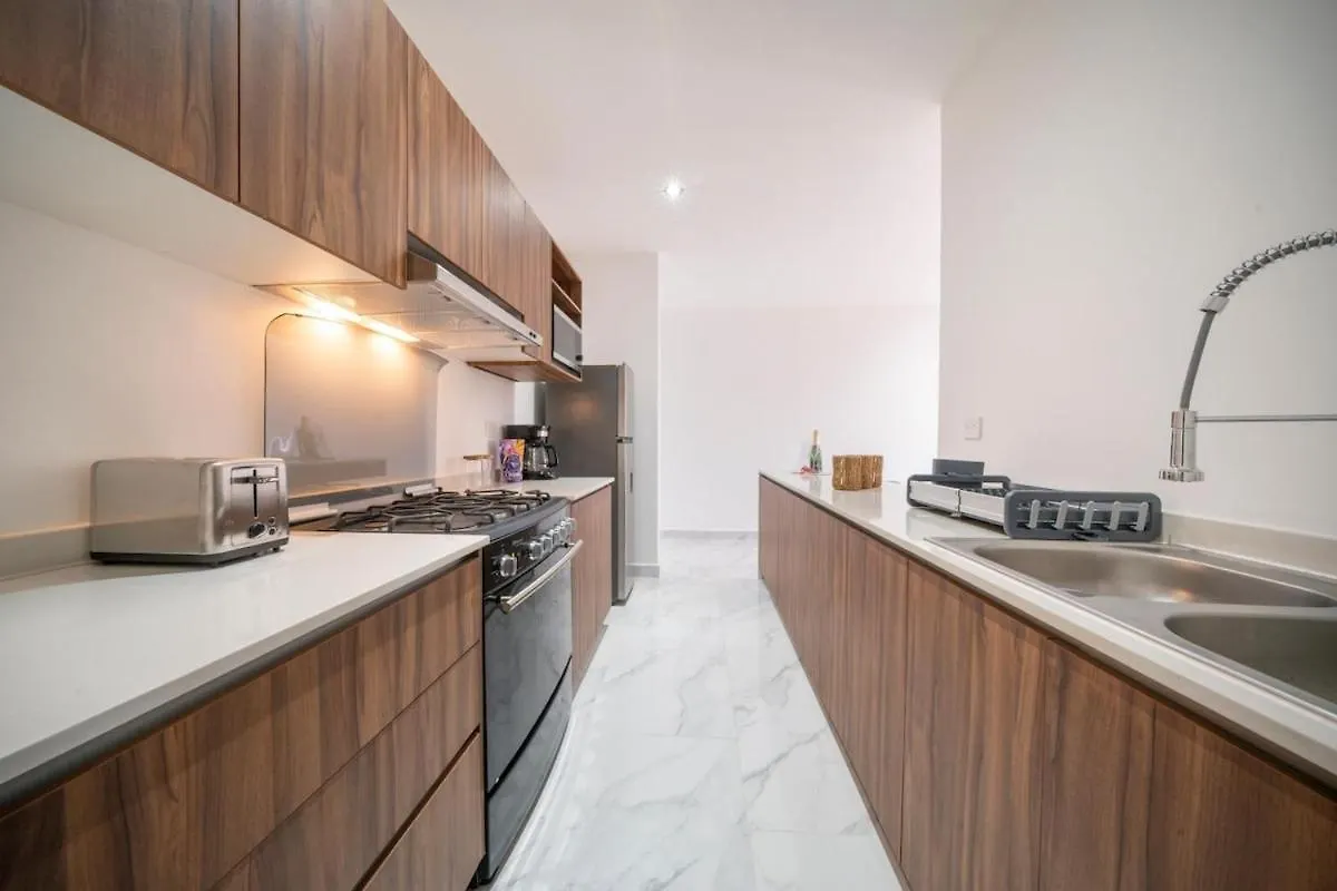 פלאייה דל כרמן Apt Ceiba Tu Refugio Familiar Alberca Y Jardines דירה